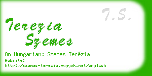 terezia szemes business card