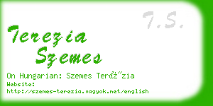 terezia szemes business card